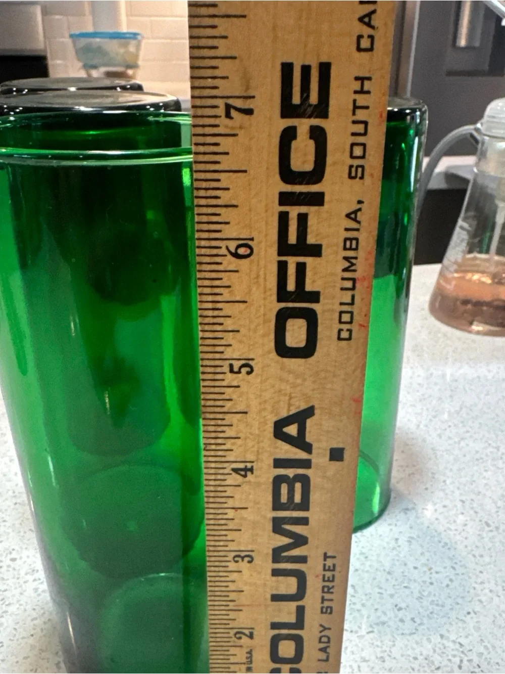 Anchor Hocking Green Tall Tumbler Glasses - Set of 5
